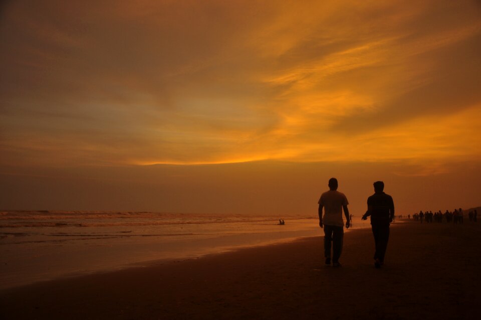 Ocean beach sky photo