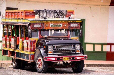Transport santafe de antioquia colombian photo