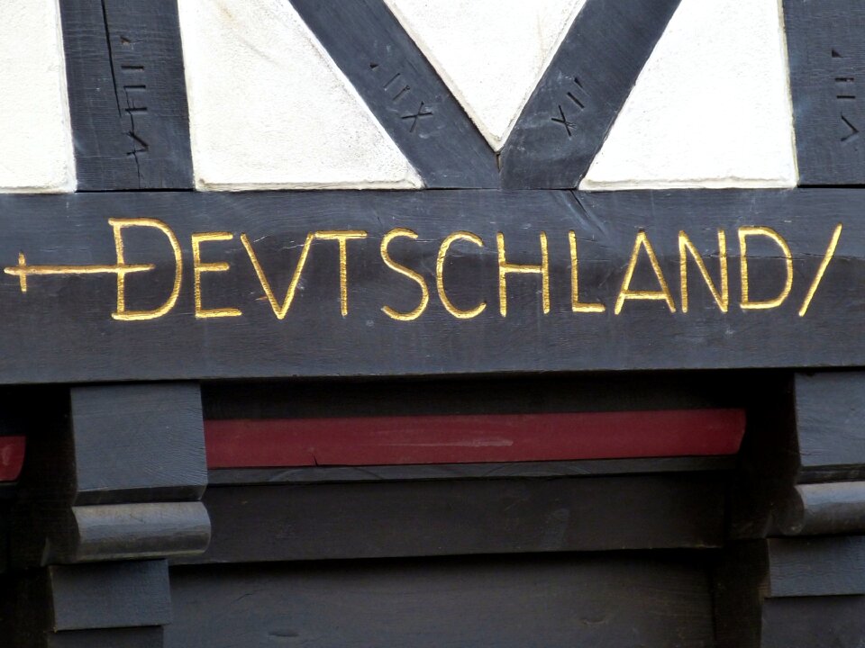 Facade fachwerkhaus building