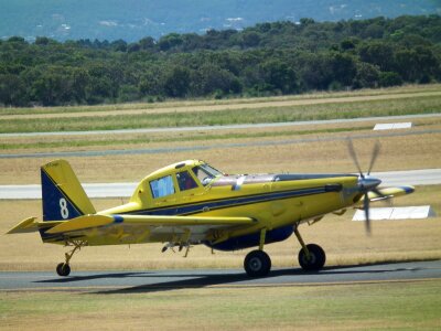 Aircraft crop-spraying airplane