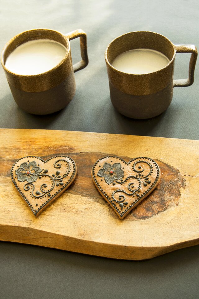 Gingerbread cakes milk
