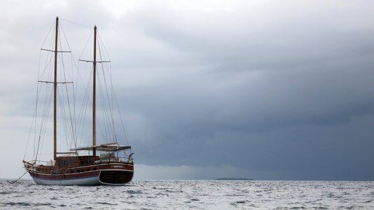 Boat ship sky photo