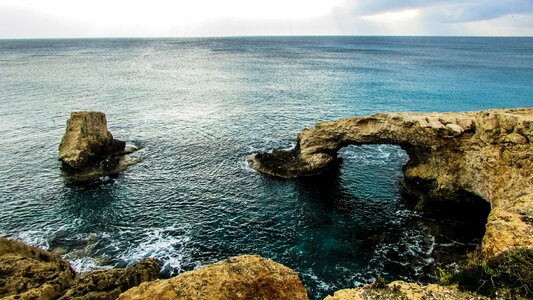 Natural arch sightseeing