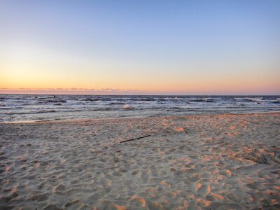The baltic sea the coast evening photo
