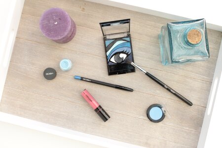 Candles lipstick blue