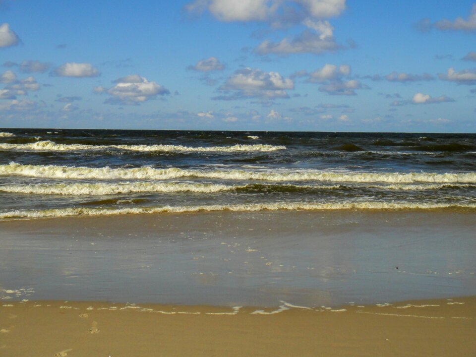 The coast the baltic sea sky