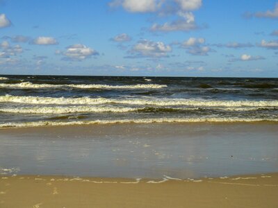 The coast the baltic sea sky
