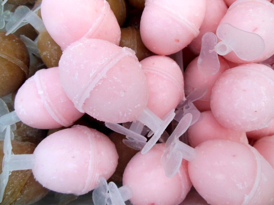Pink dessert icing