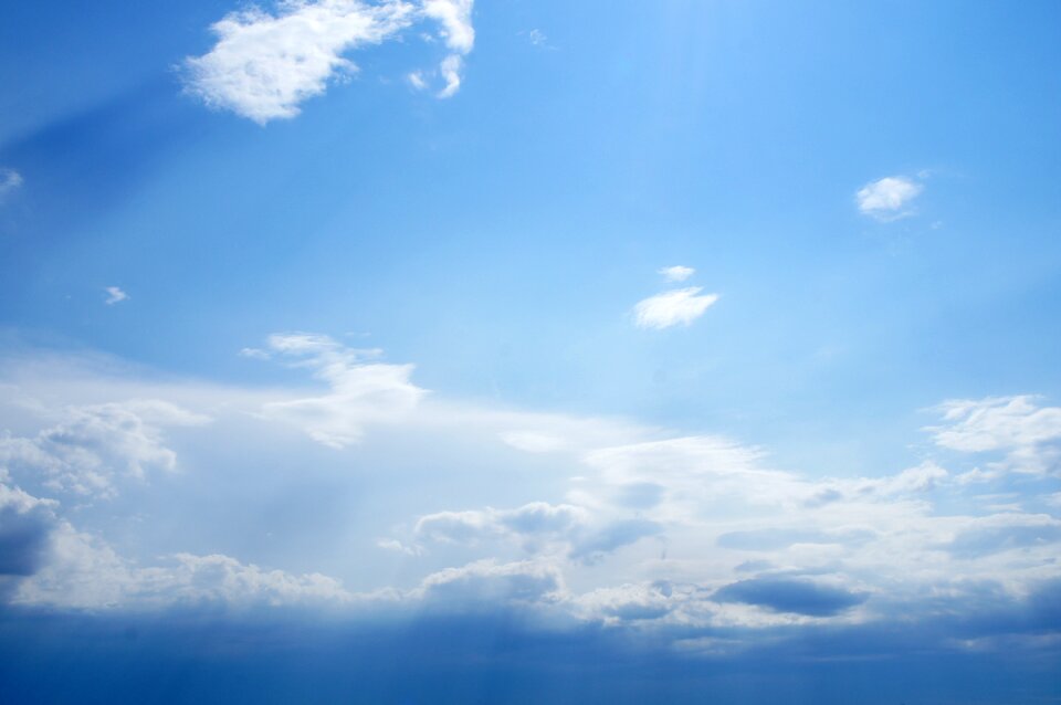 The clouds clouds blue sky