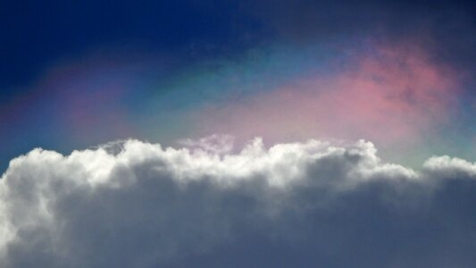 Diffused rainbow blue rainbow