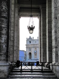 St peter's basilica bernini's colonnade rome photo