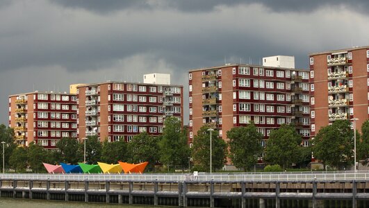 Hamburg row harbor building
