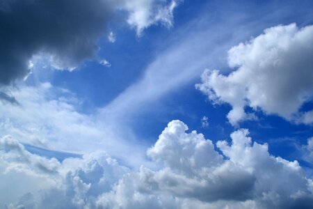 Sky blue white
