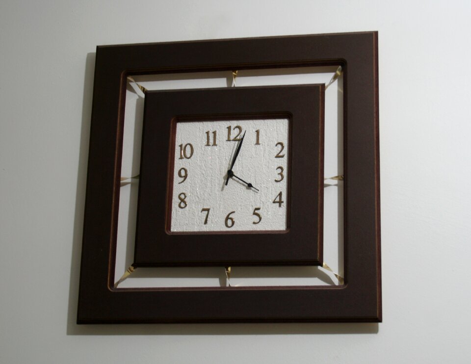 Timepiece ticker gray clock