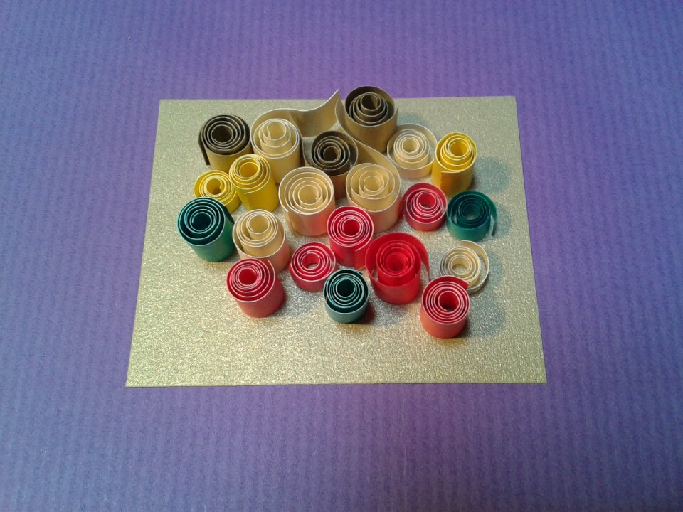 Paper spiral filigree