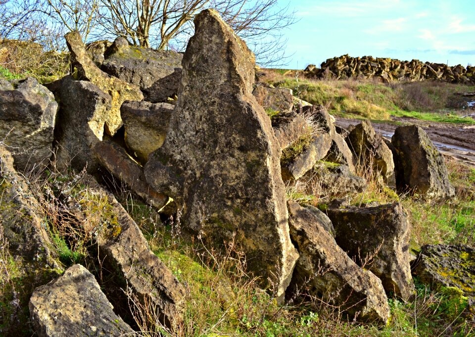 Quarry sedimentary rock rubble stone