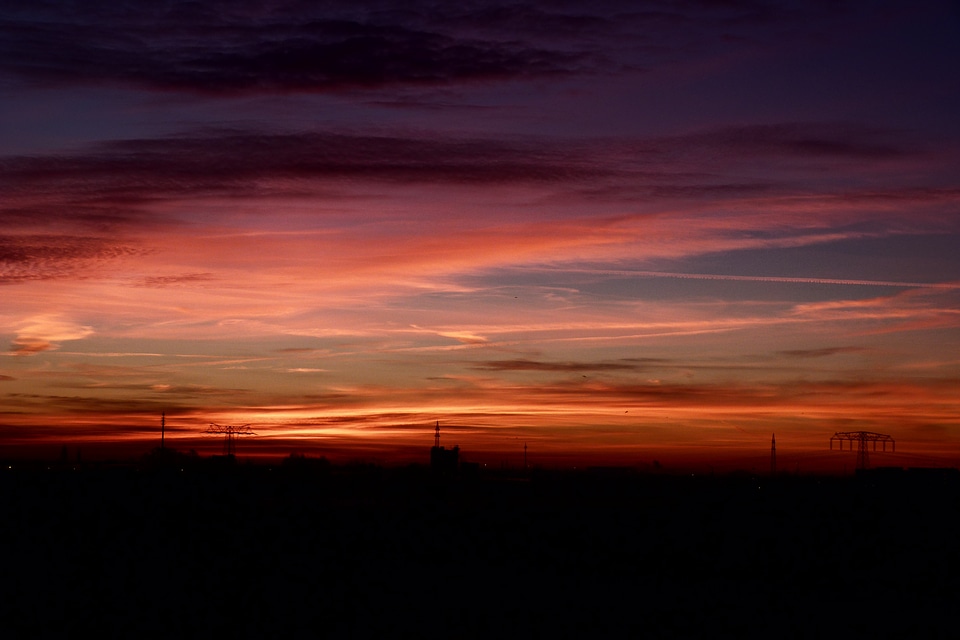 Sunset evening evening sky