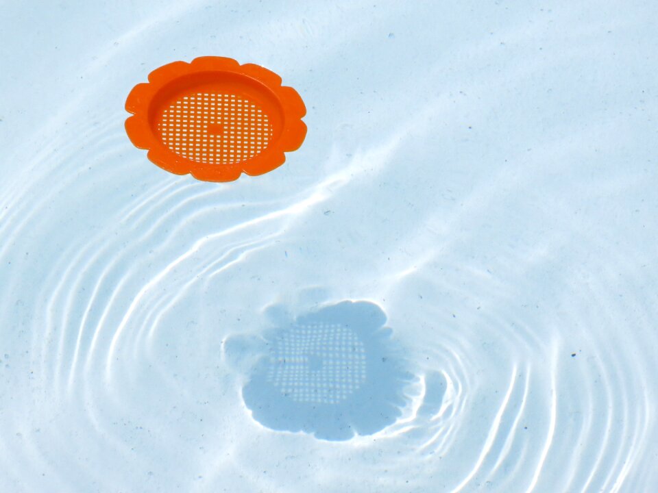 Pool blue floating