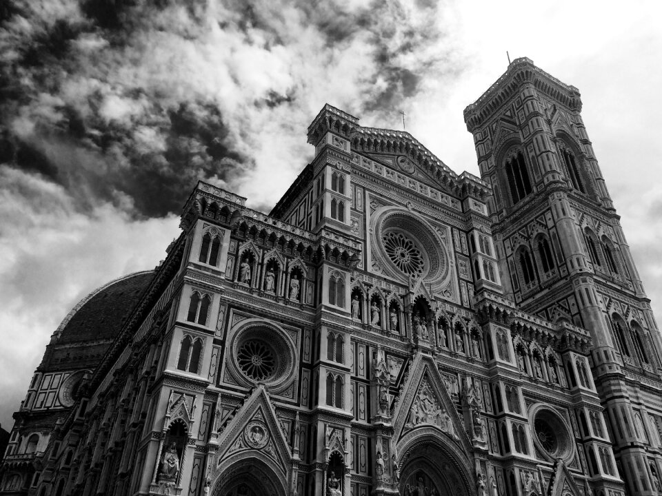 Church black white