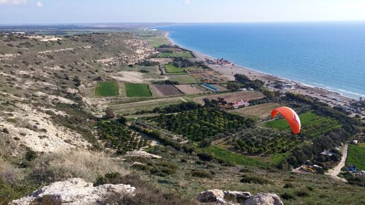 Paragliding high sport