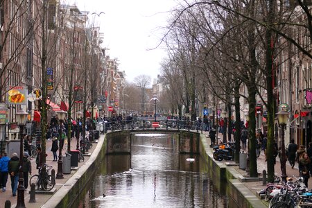 Canal netherlands town photo