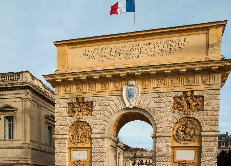 Triumphal arch facade architecture