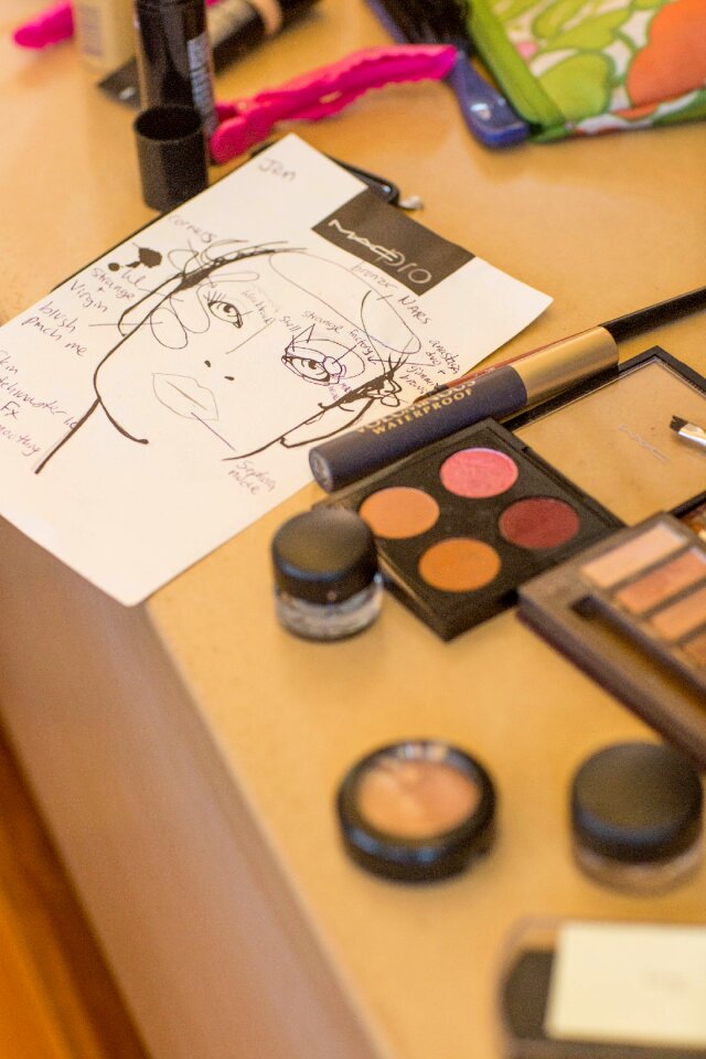 Bridal face brown makeup