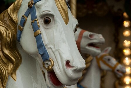 Horses wooden horses carousel