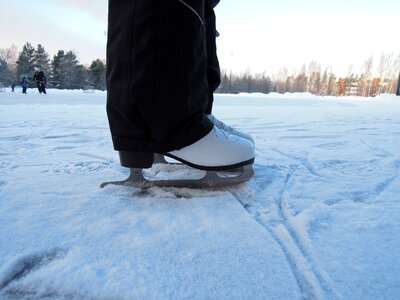 Ice skates winter