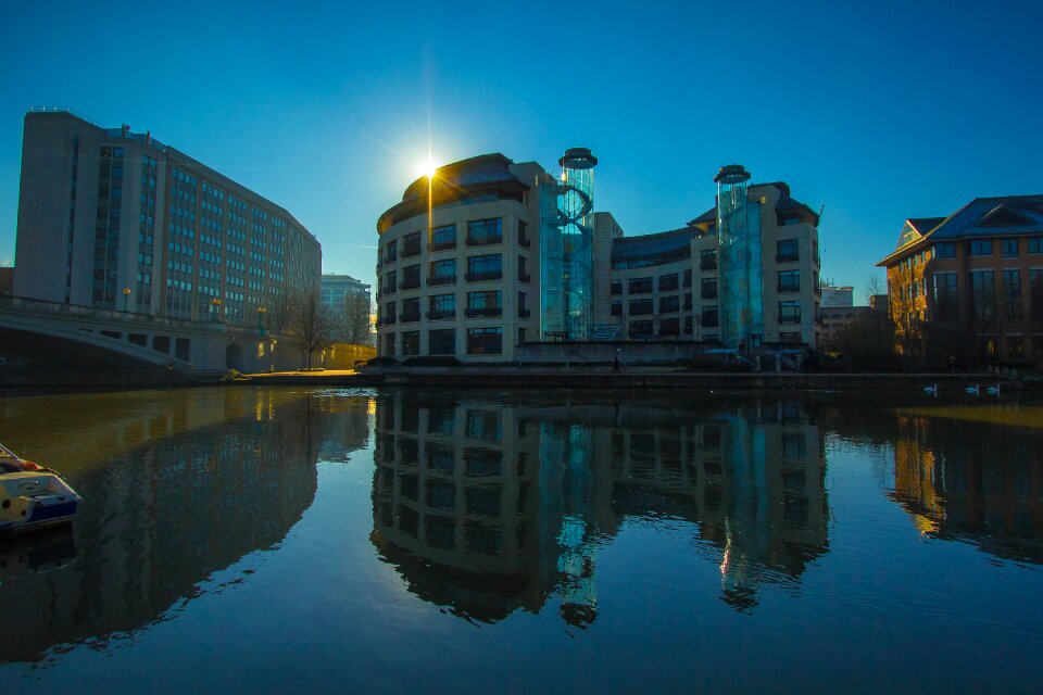 Reflection in water england reading