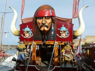 Cyprus pirate ship boat photo