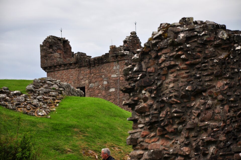 Castle the ruins of the scotland