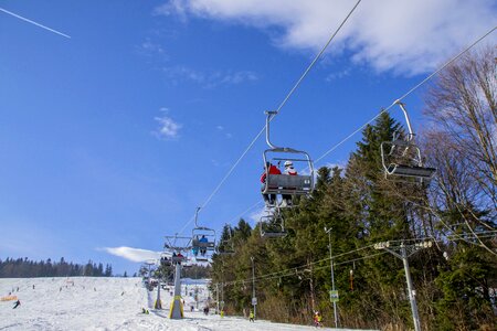 Ski lift lift chair snow photo