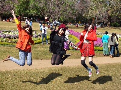 Fun mid-air frisking