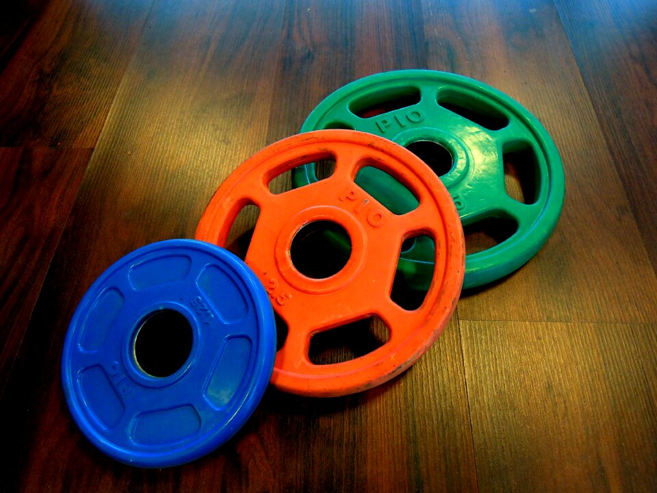 Weight plates color gravel weights