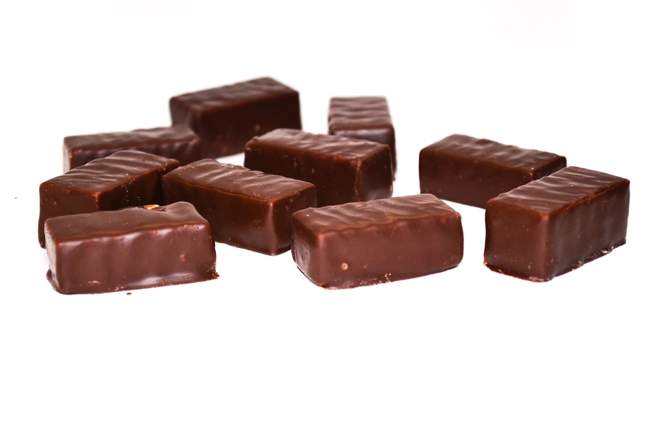 Sweet black dark chocolate