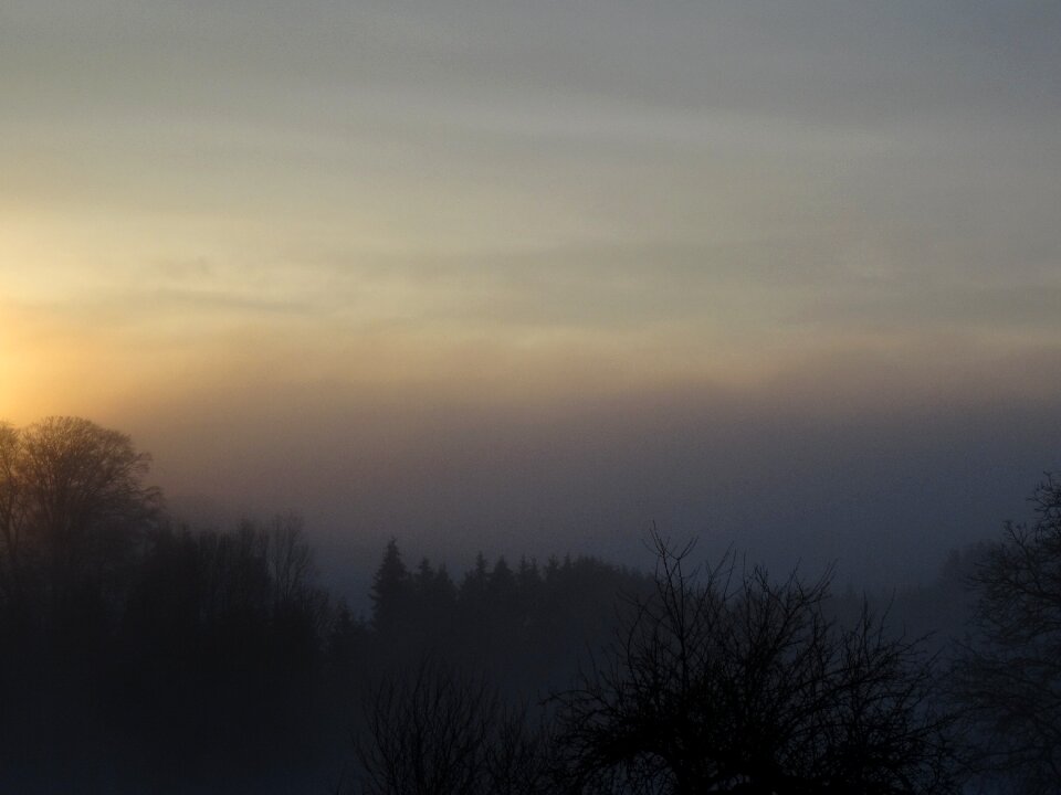 Sunrise winter morgenstimmung