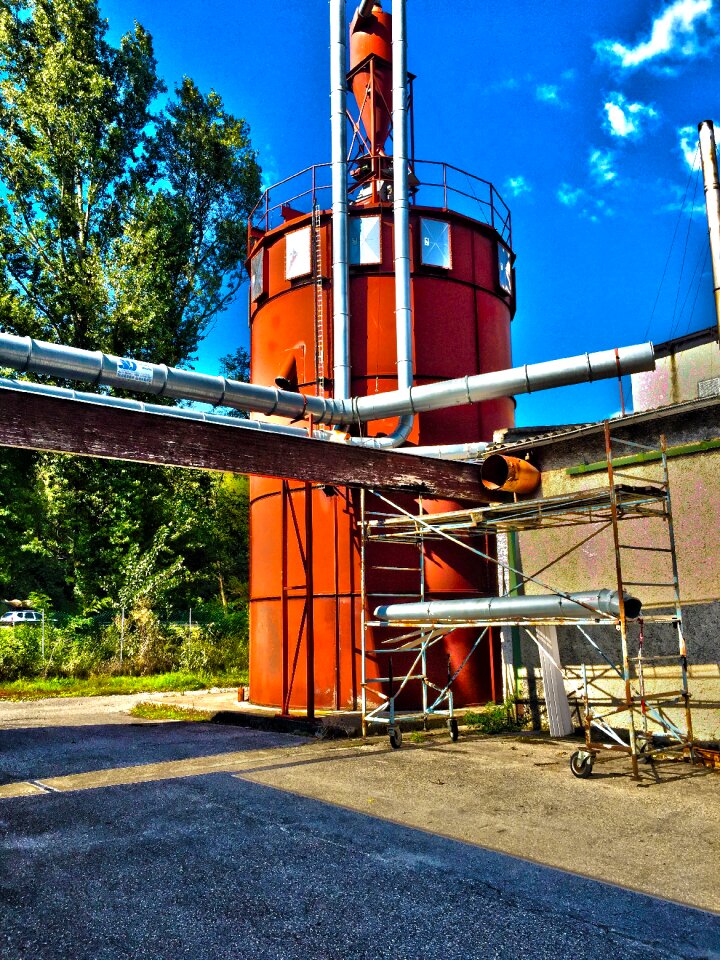 Vintage industrial water tower
