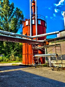 Vintage industrial water tower