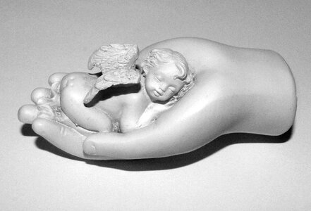 Deco figure lying
