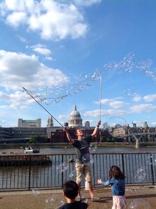 Moments blue bubbles