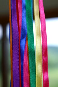 Ribbons haberdashery rainbow photo