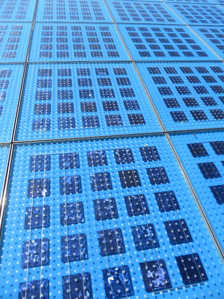 Renewable energy sunny day solar panel