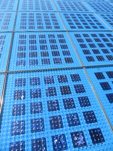 Renewable energy sunny day solar panel