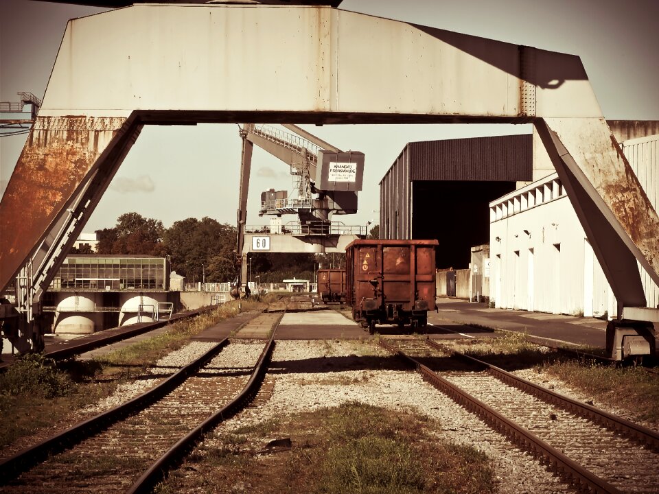 Harbour crane water river