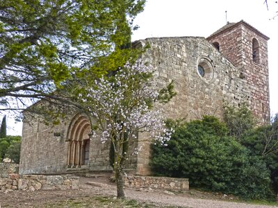 Romanesque church siurana landscape photo