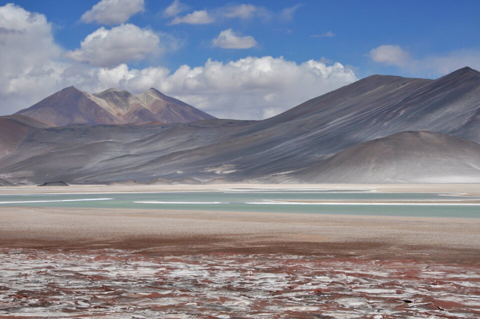 Volcano landscape desert