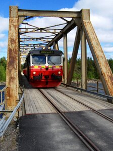Inland railway railway bridge train