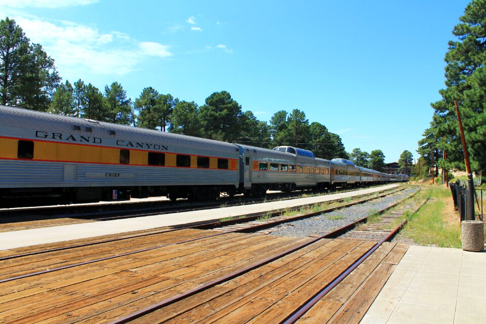Large canyon railroad station