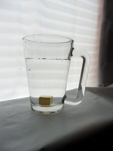 Drinking water structurizer glass cup photo
